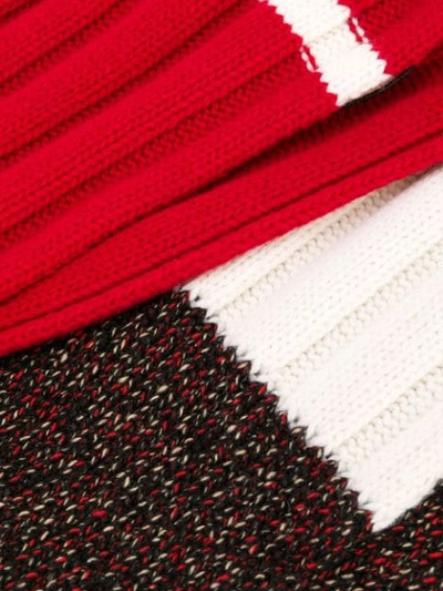 Shop Plan C Ribbed Scarf In Red