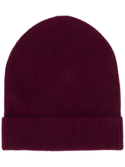 Shop Isabel Marant Chilton Ribbed Beanie In Red