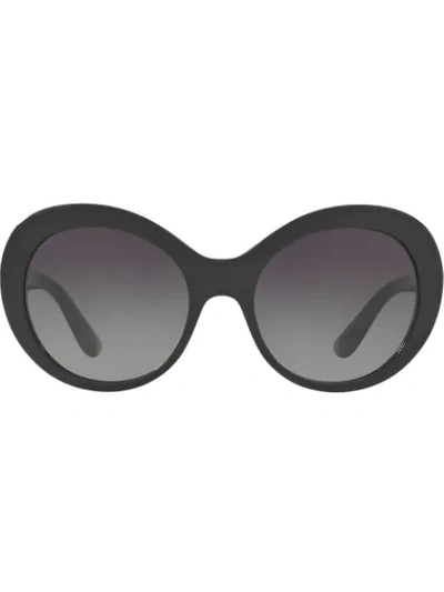 Shop Dolce & Gabbana Oversized Sunglasses In Schwarz