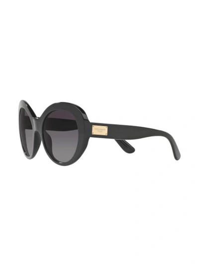 Shop Dolce & Gabbana Oversized Sunglasses In Schwarz
