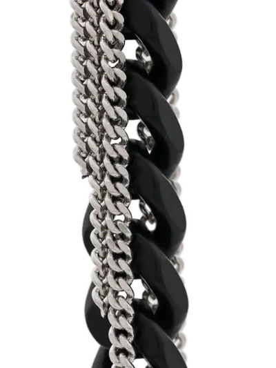 Shop Mm6 Maison Margiela Chain Pendant Earrings In Black