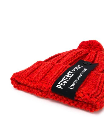 Shop Peuterey Latitude Beanie In Red