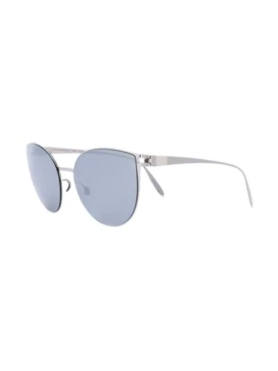 Shop Mykita Beverley Flash Sunglasses In Metallic