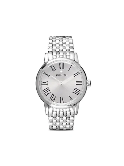 Shop Zenith Elite Lady 33mm In M2330 Silver Toned B Steel