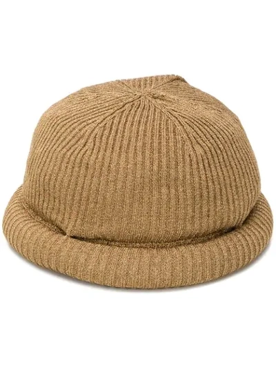 Shop Missoni Mottled Weave Hat In Gold