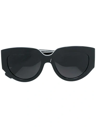 Shop Saint Laurent Thick Framed Sunglasses