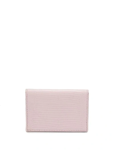 Shop Dolce & Gabbana Dauphine Embellished Logo Cardholder In Pink