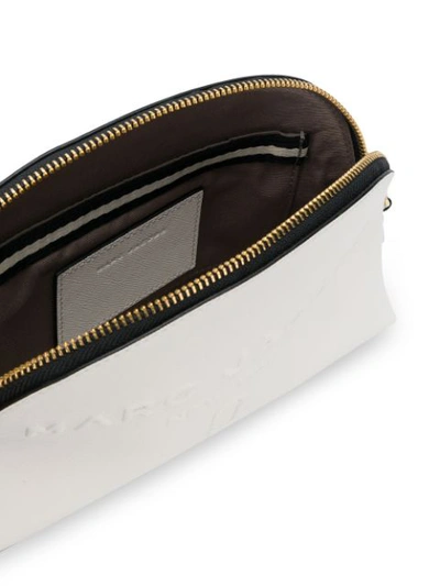 Shop Marc Jacobs Dome Logo Cosmetic Pouch - White