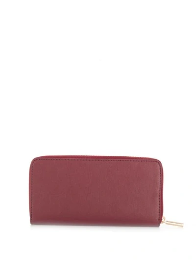 Shop Liu •jo Logo Plaque Wallet In Red