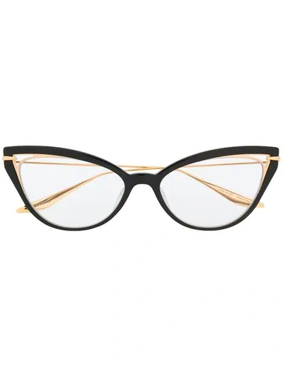 Shop Dita Eyewear Artcal Cat-eye Glasses In Black