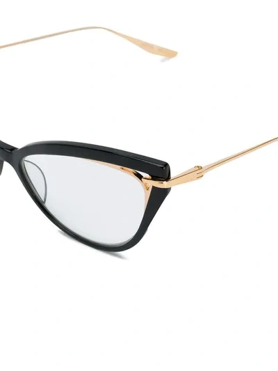 Shop Dita Eyewear Artcal Cat-eye Glasses In Black