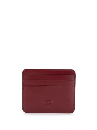 Shop Tod's Double T Cardholder In Red