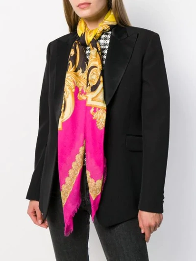 VERSACE BAROCCO PRINT SCARF - 黄色