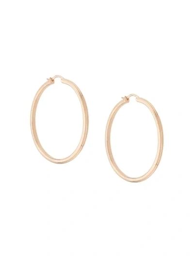 Shop Astley Clarke Large Linia Hoop Earrings In Gold