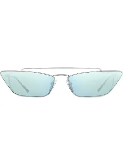 Shop Prada Ultravox Sunglasses In Metallic