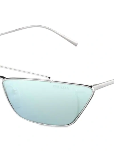 Shop Prada Ultravox Sunglasses In Metallic