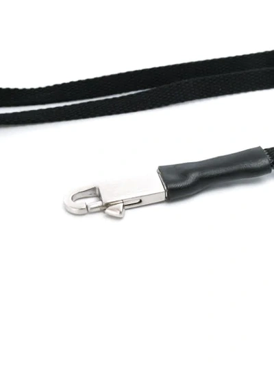 Shop Rick Owens Larry Small Neck Hook In Black