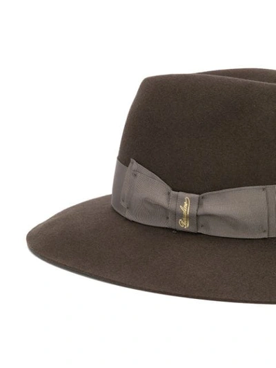 Shop Borsalino Wide Brim Panama Hat In 0342 Braun