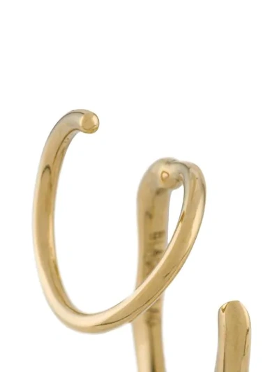 Shop Maria Black Lake Twirl Gold Earring