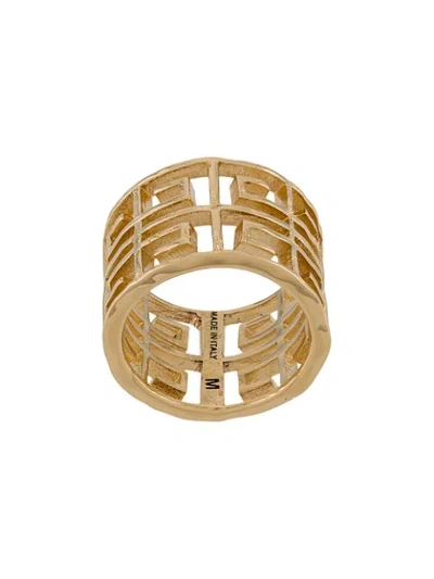 Shop Givenchy 4g Ring In Gold