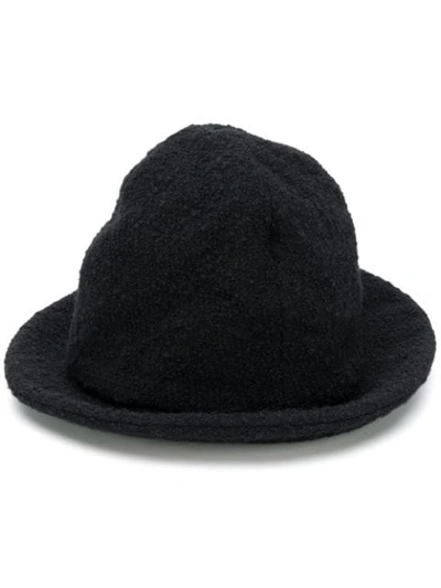Shop Yohji Yamamoto Top Hat - Black