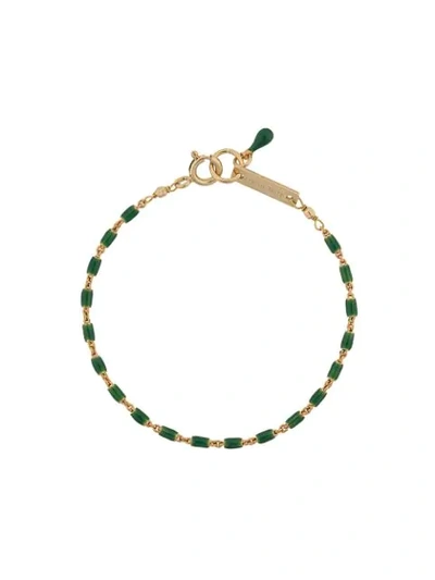 Shop Isabel Marant Casablanca Bracelet In Gold ,green