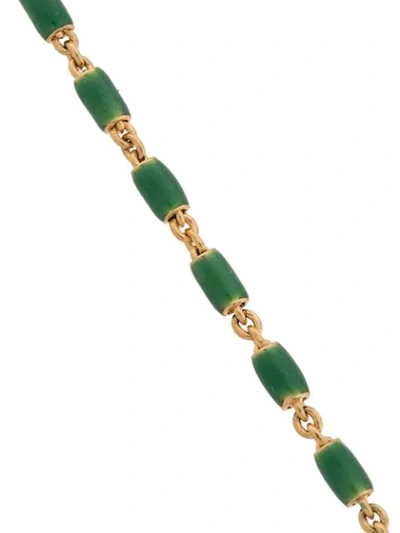 Shop Isabel Marant Casablanca Bracelet In Gold ,green