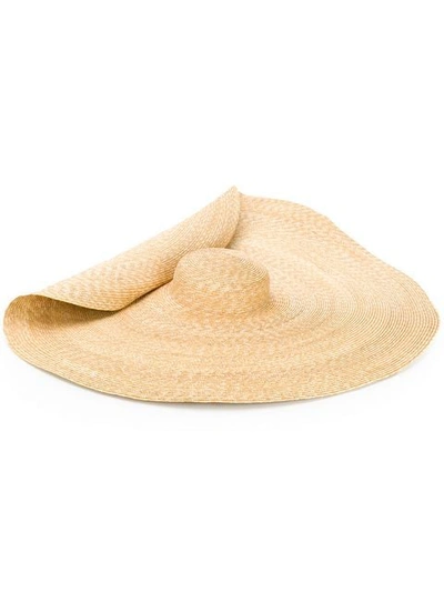 Shop Jacquemus La Bomba Straw Hat In Neutrals