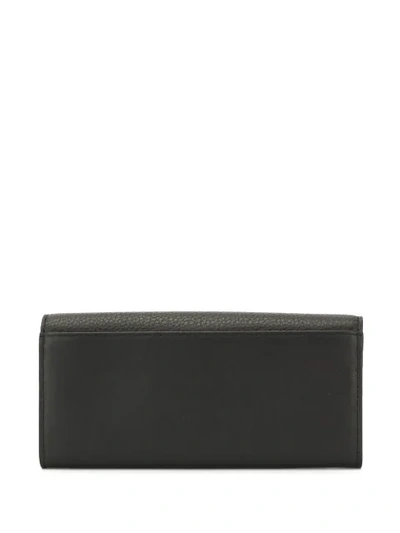 Shop Furla Logo Patch Wallet In Black