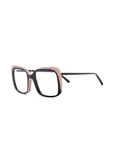 Shop Marni Eyewear Square Frame Glasses In Black