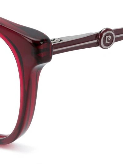 Shop Pierre Cardin Eyewear Cat Eye-frame Glasses - Red