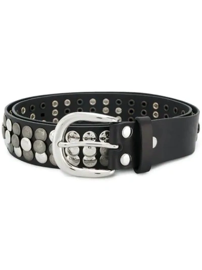 Shop Isabel Marant Moha Studded Belt In Black