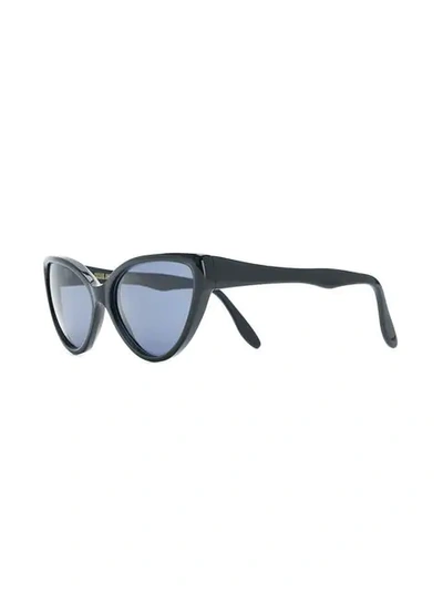 Shop Cutler And Gross Cat Eye Sunglasses In Black