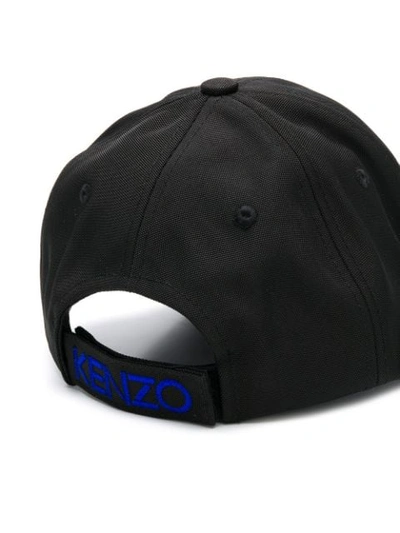 Shop Kenzo Tiger Patch Cap In Black