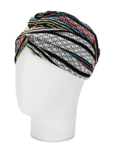 Shop Missoni Crochet Turban In Black