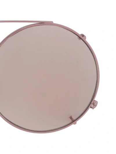 Shop Sunday Somewhere Pink Valentine Round Frame Optical Glasses In Pink & Purple