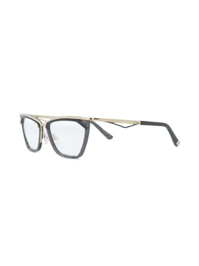 Shop Cazal Printed Frames Glasses In Grey