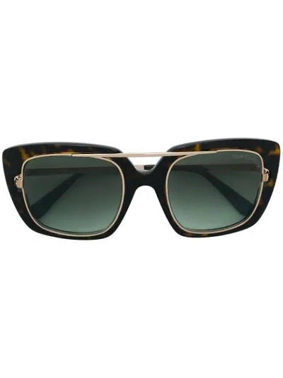 Shop Tom Ford Eyewear Oversized Sunglasses - Brown