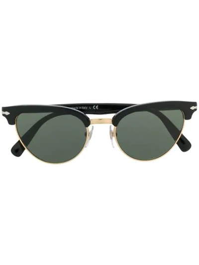 Shop Persol Cat Eye Frame Sunglasses In Schwarz
