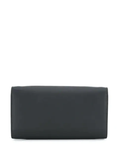 Shop Balmain Logo Shoulder Bag In Black