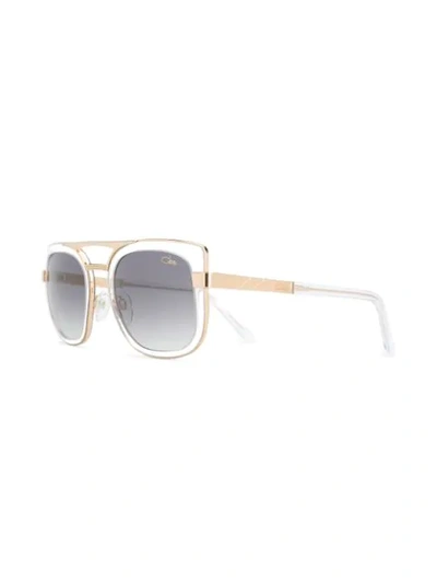 Shop Cazal Cat-eye Sunglasses In Gold
