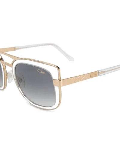 Shop Cazal Cat-eye Sunglasses In Gold