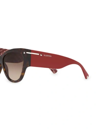 Shop Valentino Cat-eye Gradient Sunglasses In Brown