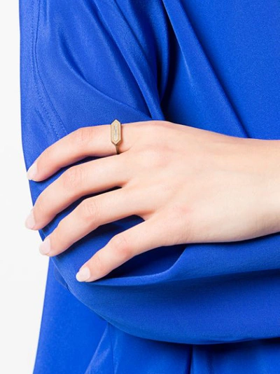 Shop Azlee Cocktail Ring In Yellow