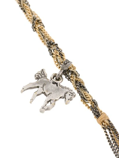 Shop Carolina Bucci Horse Charm Necklace In Metallic