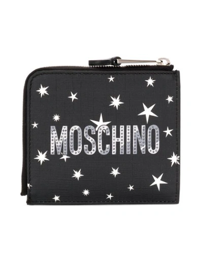 Shop Moschino Teddy Bear Print Purse In Black