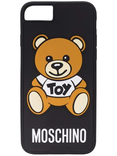 Shop Moschino Teddy Bear Iphone 7/8 Case In Black