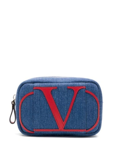 Shop Valentino Sw2p0s57qjr Iy0 Furs & Skins->leather In Blue