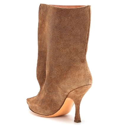 Shop Y/project Suede Ankle Boots In Brown