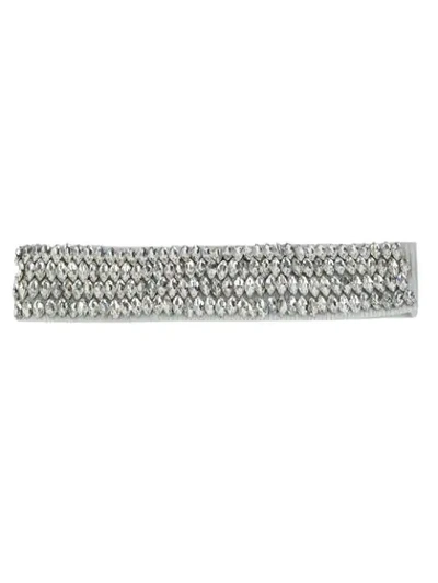 Shop Andrea Bogosian Embellished Headband - White